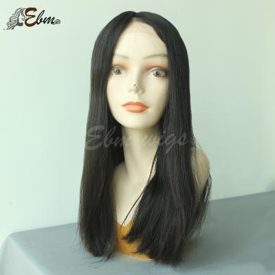 China Brazilian Body Wave Hair 19Inch, One Length, #4 Lace Top Wigs for sale