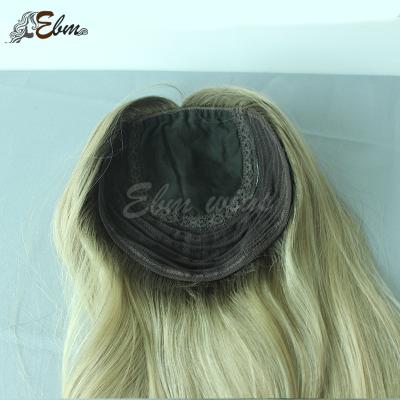 China Ebm 17Inch Straight Light Blonde Womens Hair Piece 24Rt for sale