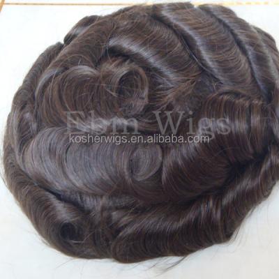 China Full Wave Qingdao Factory PU Hair Replacement System, Men Toupee Hair, Cheap Toupee For Men for sale