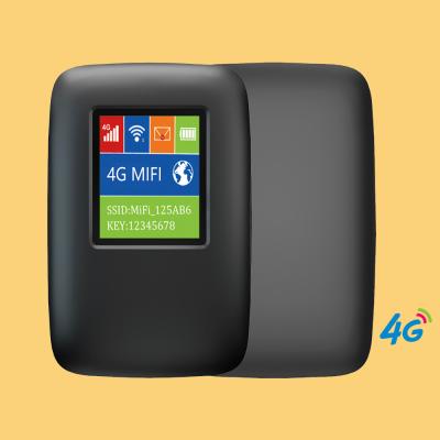 China Hotspot 2700mAh-3000mAh Mobiele 4G van zakwifi Router met Geopende het Schermzwarte Te koop