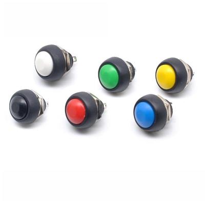 China - Hot Sales PBS-33B(TOP) Momentary Plastic OFF- Push Button Switch 12mm Mini Round Switch Push Button for sale