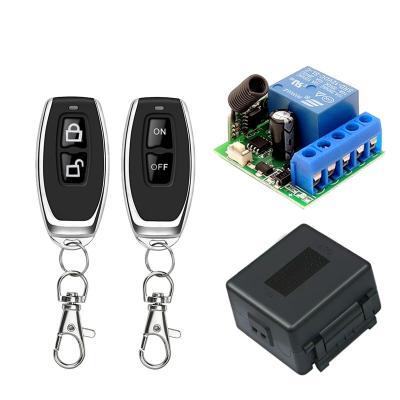 China 433mhz rf auto transmitter and receiver module DC 12v 1Channel remote control switch 433mhz wireless switch for sale