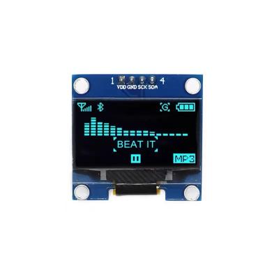 China 1.3 Inch OLED Serial IIC OLED VDD SCK SDA Display Module 128X64 I2C SSD1306 12864 LCD Screen Panel White Ground 1.3 Inch Black for sale