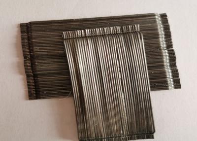 China 80/60BG Glued Steel Fiber Reinforcement Q195 Bright Smooth Cracking Resistance for sale