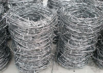 China Sharp Hot Dipped Galvanized Steel Wire , Q195 Garden Barbed Wire Coil for sale