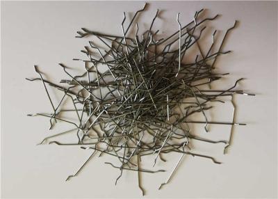 China 0.4*25mm Hooked / Deformed Steel Fiber Non Alloyed For Shotcrete for sale