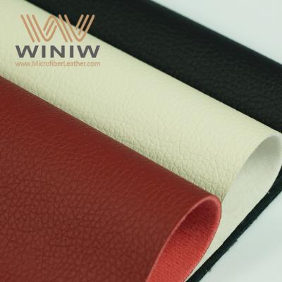 China Waterproof Free Samples Wholesale Eco-Friendly Waterborne White PU Solvent Free Synthetic Leather For Sofa Functional Upholstery for sale