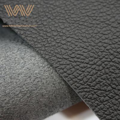 China Embossed Waterproof Eco Friendly Customize Black BM Microfiber Leather For Automotive for sale