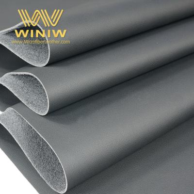 China Winiw Eco Waterproof Black Faux Nappa Skin High Quality Thin Leather Fabric In Stock Ready To Ship for sale