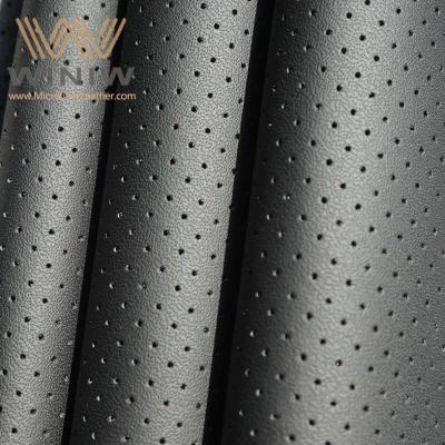 China Car Supplier Quality Materials Vegan Automotive Perforated Leather Supplier Car Steering Cover Armrest Waterproof Door Cover for sale