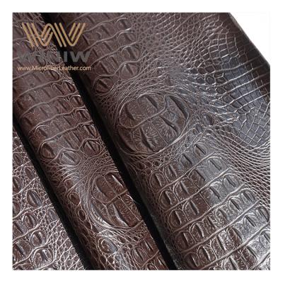 China Waterproof High Quality Colorful Faux Microfiber Synthetic Leather For Bags for sale