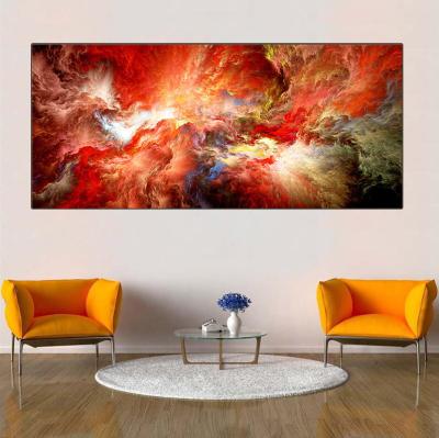 China Waterproof Modern Colorful Cloud Landscape Wall Picture Poster And Print Wall Art On Canvas Customize Abstract Painting for sale