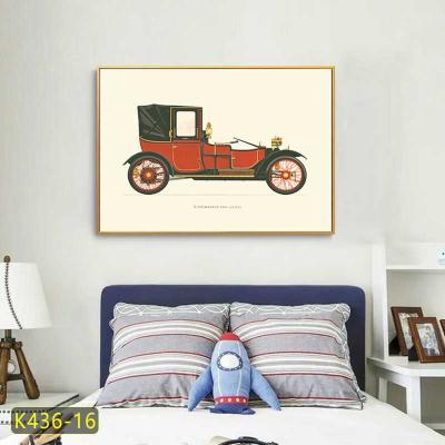 China Wall Art Car Decoration HD Hanging Aluminum Frame Painting Wall Art Canvas Printing Waterproof Home Crystal Painting China for sale