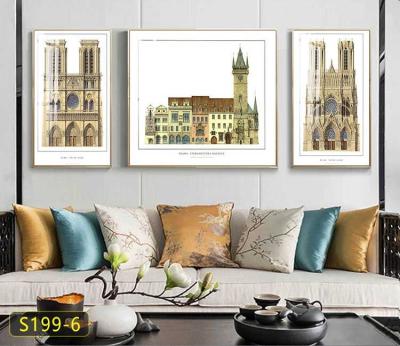 China Cheap Waterproof Islamic Wall Art Home Decor Painting Art Painting Wall Decor Modern Art Home Decor Canvas Painting Architectural Canvas for sale