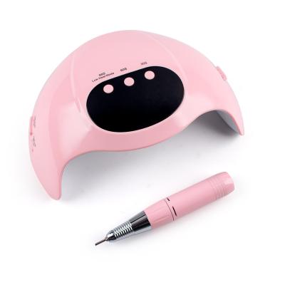 China USB Port For 2022 New Arrival Portable Nail Drill 30,000RPM SUN UV LED Nail Lamp 48w Sun 9s Manicure Feet Led Nail Lamp With Timer 4 Setting For Salon for sale