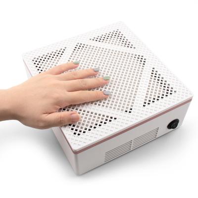 China Hot Selling Nail Salon Power 60W Quiet Electric Nail Dust Collector Low Noise Strong Machine 67*212*92mm for sale