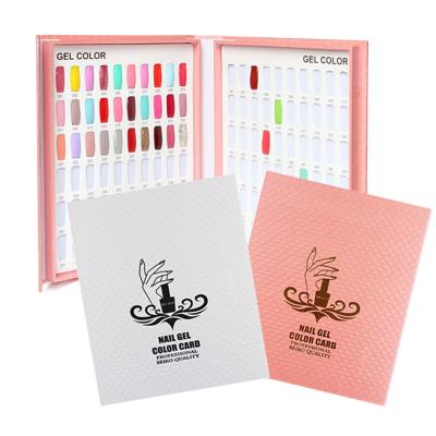 China 120 Colors 120 Colors DIY Manicure UV Gel Display Card Book Catalog Color Chart For Nail Appearance Shelf Box Card Chart for sale