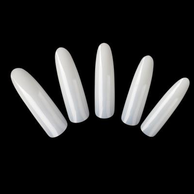 China 2021 Model Hot Sale 400pcs Extral Misbeauty Design Long Shape UV Gel Artificial Finger Acrylic Soft Tip Manicure Oval False Nail Tips for sale