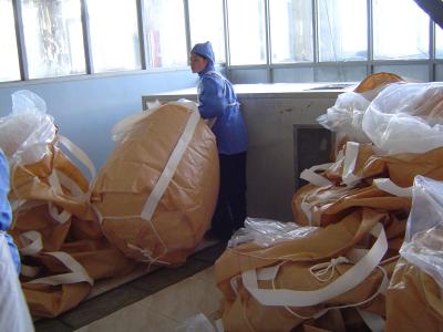 Chine 2200 livres de catégorie comestible blanche FIBC, un sac de tonne non-enduit avec le revêtement de PE à vendre