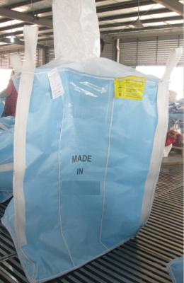 China TYPE D Conductive Blue PP Jumbo Bags Anti - Sift Anti Static Bulk Bags For Chemical Powders for sale