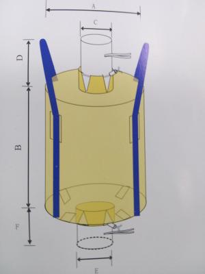 China Humidity Resistant Foldable Big Bag FIBC PP Circular Bulk Bag For Mineral for sale