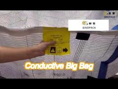 large conductive bulk bags used in transportation chemical powders