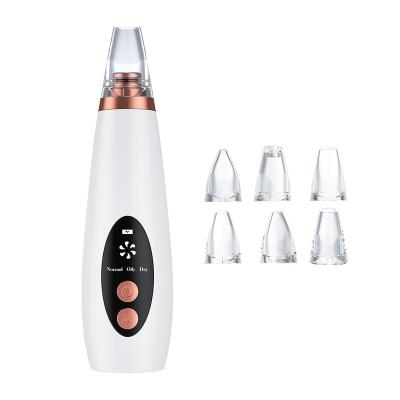 China Vacuum Pore Remover Facial Blackhead 6 Electron Vacuum Heads Facial Pore Remover Acne Pimple Pimple Deep Vacuum Removal Facial Different for sale