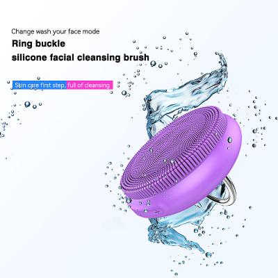 China Vibration Rechargeable Silicon Face Skin Massager Waterproof DEEP CLEANING Remover Brush for sale