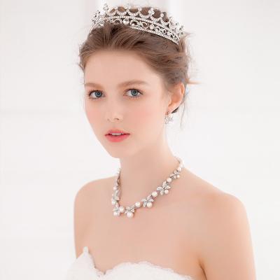 China Full O316 Alloy Diamond Wedding Crown Bridal Tiara Birthday Crown Hair Piece Bridal Crown Headband for sale