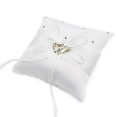 China Pillow PORTABLE Butterfly Knotted Heart J01 Handmade Wedding Ring Bearer Wedding Accessories Decoration For Bride for sale