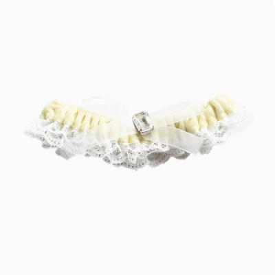 China LR022 Custom Made Cute Vintage Yellow Cute Bride Butterfly Girls Wedding Leg Garter Fashionable Sexy Wedding Leg Garter for sale