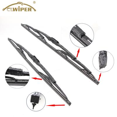 China Hot Selling Pure Silicone Or Natural Rubber Metal Frame Front Wiper Blade for sale