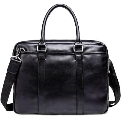 China Wholesale GENUINE LEATHER Men's Laptop Handbag Waterproof Real Leather Briefcases Men's Briefcase Bag for sale