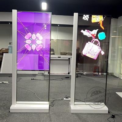 China 49Inches Transparent OLED Signage Display No Touchscreen 200 Watts Power Consumption for sale