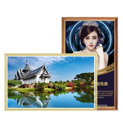 China 32 inch Contrast 1920 x 1080 pixels LCD beeldframe Groot Burlywood Frame Kleur HDMI/VGA/USB Connectiviteit Te koop