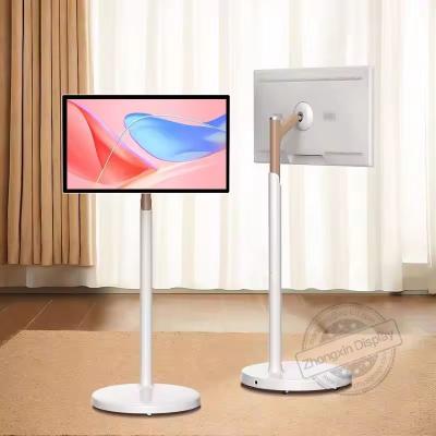 China Stand By Me TV 21.5 27 32 Inch Smart Touch Screen Portable Movable Rechargeable LCD Smart TV for sale