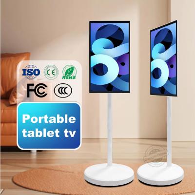 China Kitchen Wireless Wifi Rollable Touch Screen Smart Stand TV Android Follow By Me LED TV 32 Inch for sale