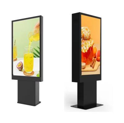 China Android Vertical Dual Restaurants Menu Board LCD Screen Digital Signage Outdoor 55inch Waterproof Kiosk Touch Lcd Advertising for sale