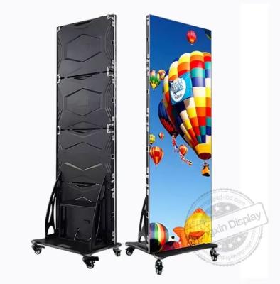 China High Brightness Moveable Indoor LED Advertising Screen P1.86 P2 P2.5 P3 Remote Control Wifi 4g Led Poster Digital Display Screen for sale