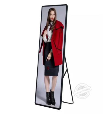 China New Poster Led Display P1.25 COB Indoor Ultra Thin Commercial Floor Stand LCD display for sale