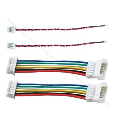 China Video game player jst gh MX 1.25mm micro 3pin male to female cable jst y splitter and micro jst 1.25mm 5 pin connector white cable with loop for sale