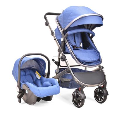 China 2022 luxury baby stroller luxury 3 in 1 high fold two way baby stroller pram made in china for sale