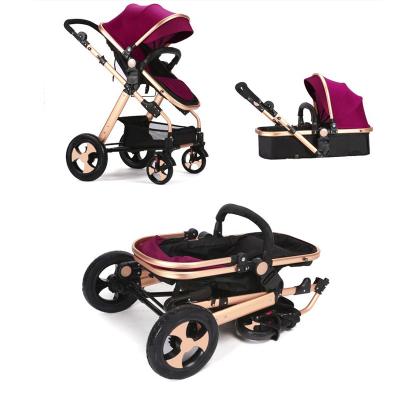 China European standard canvas EN 1888 baby stroller pram 3 in 1 with bassinet and carseat stroller for sale