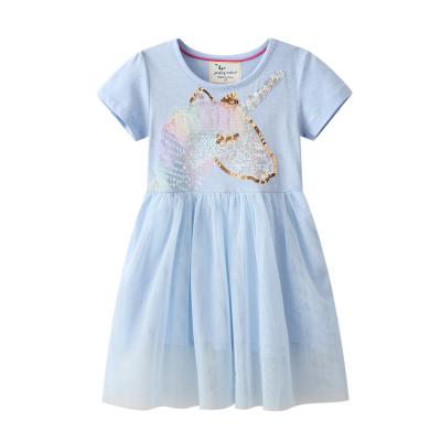 China Anti-static children's skirts spring and children's clothing girls' part of the boutique children's dresses summer children's summer knitted children's clothing for sale