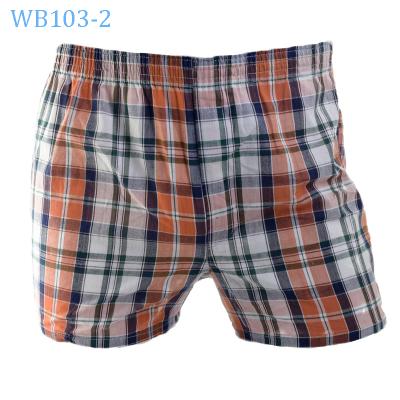 China Antibacterial Mens Underwear Home Pants Woven Underwear Boxer Plaid Control Home Casual Boxer Shorts Mens Underwear for sale