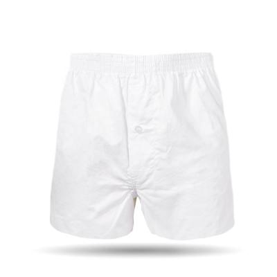 China Antibacterial Men Suit Underwear Man Classic Breathable Business Woven Boxer Underwear for sale