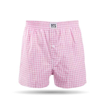 China OEM Factory Cheap Woven Boxer Adult Underwear Woven Cotton Antibacterial Boxer for sale