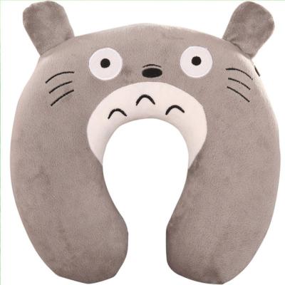 China Cute Soft U Neck Pillow Travel Cartoon Car Headrest Comfortable OEM U Animal Pillow for sale