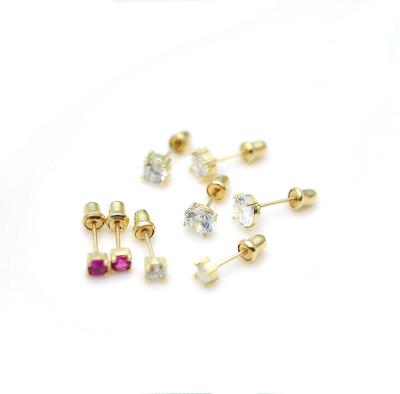 China AAA CLASSIC Zircon 2 Grams Gold Beautiful Designed Earrings for sale