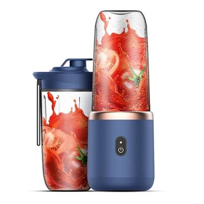 China High Efficiency Mini Electric Portable Charging Travel 400ml 6 Blade High Efficiency Protable Usb Blende Fruit Juicer USB Blender Juicer for sale